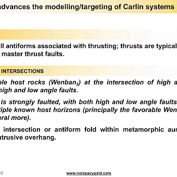 10 - Modelling/ Targeting of Carlin Systems